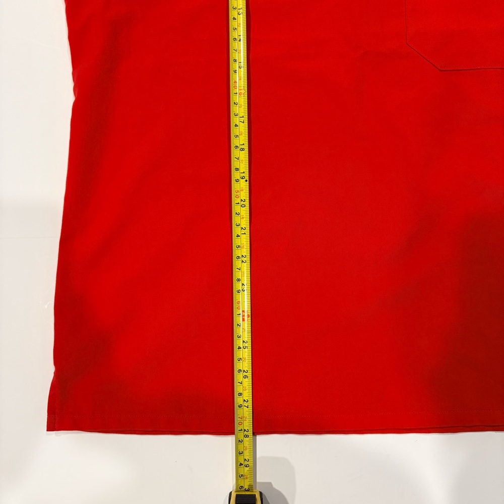 Figs Women’s Bright Red V-Neck Scrub Top Size XL - Picture 6 of 9